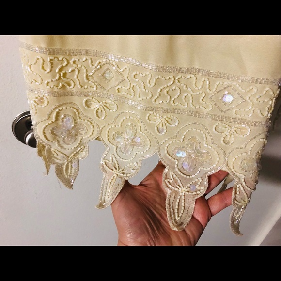 Exotic Beaded Skirt Sz L New with Tags Embellished Sparkly Bottoms embellished - Picture 13 of 15